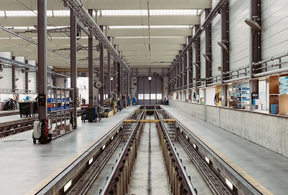 Factory production hall
