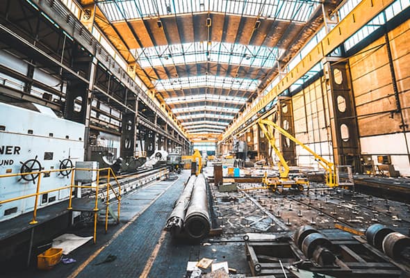 Steel fabrication workshop