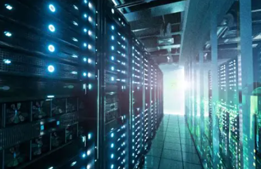 AI data center server room