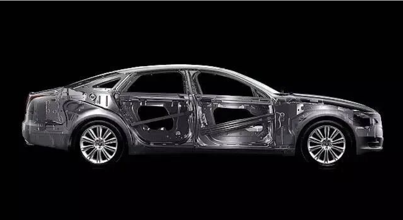 All-aluminum sedan body structure