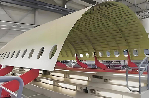 Aluminum aircraft fuselage frame