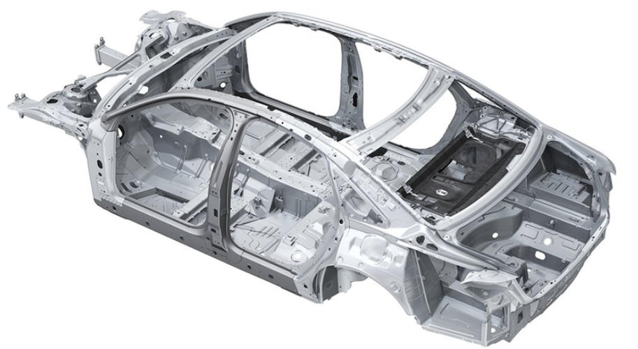 Aluminum car body structure