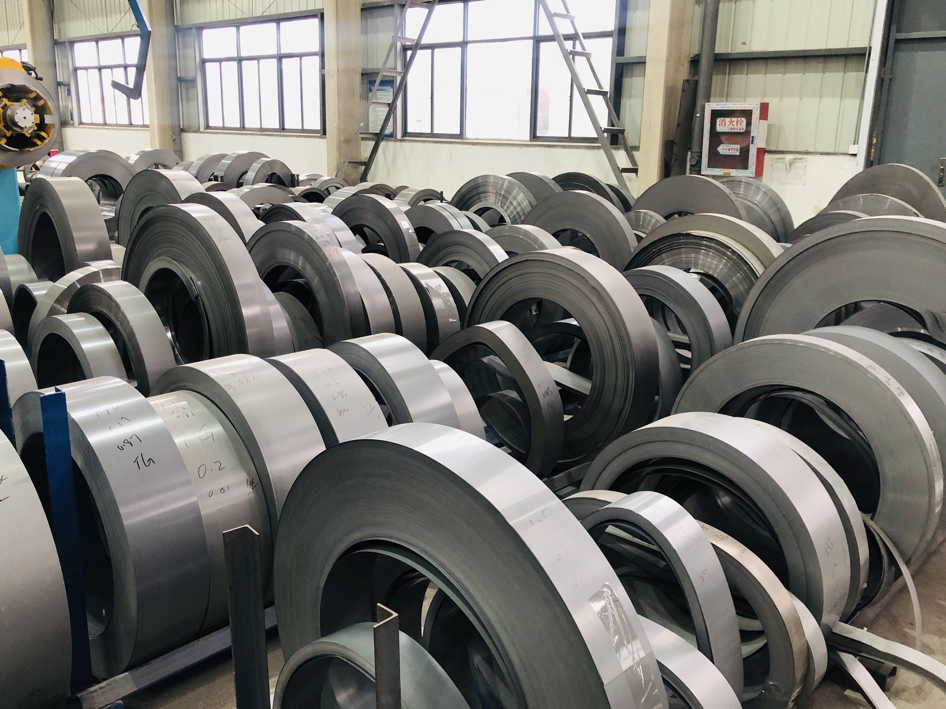 CRGO slit coils in warehouse