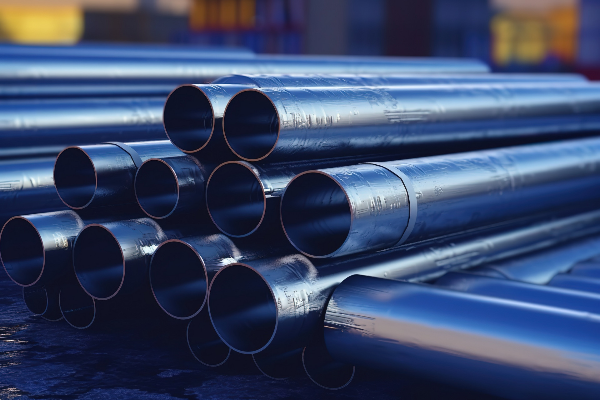 Industrial steel pipes