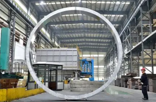 Large forged aluminum ring