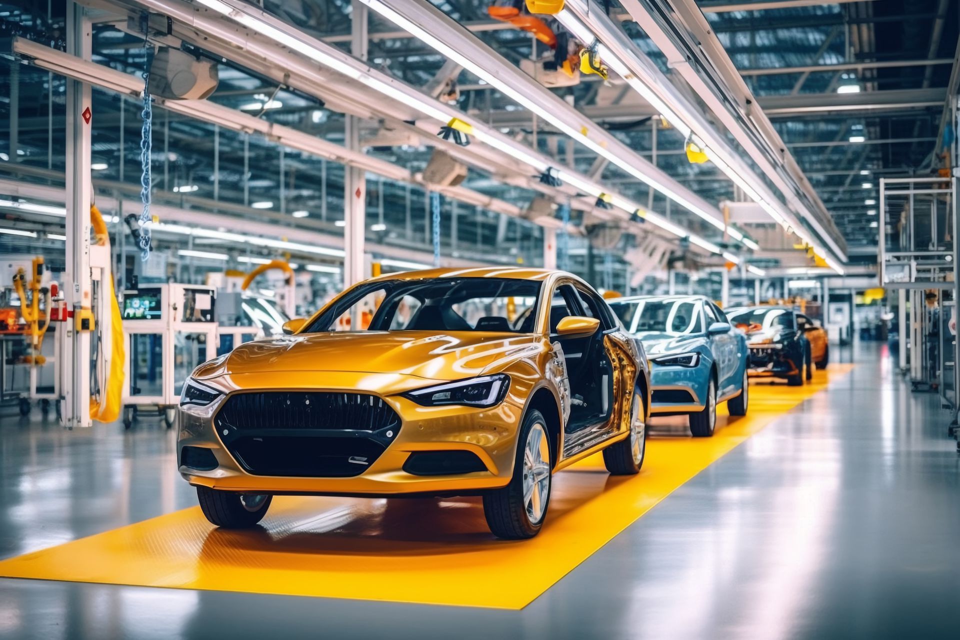 New energy vehicle production line