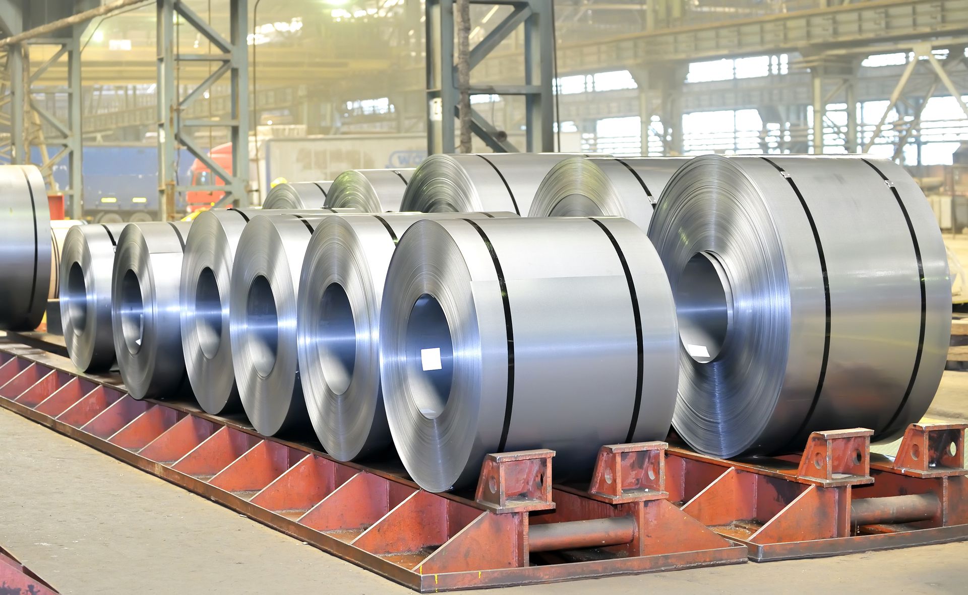 Packaged silicon steel coils