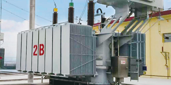 Power transformer in substation