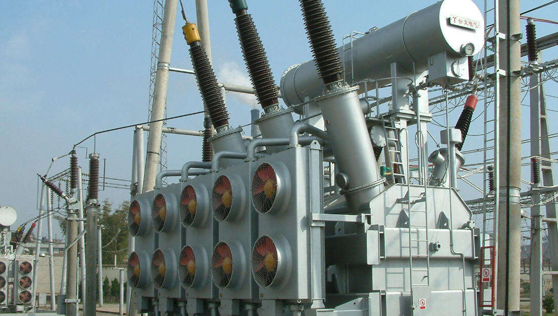 Power transformers in substation