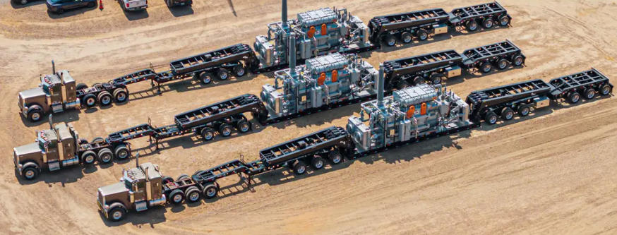 Power transformers on heavy-haul trucks
