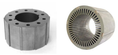 Rotor cores, stator cores
