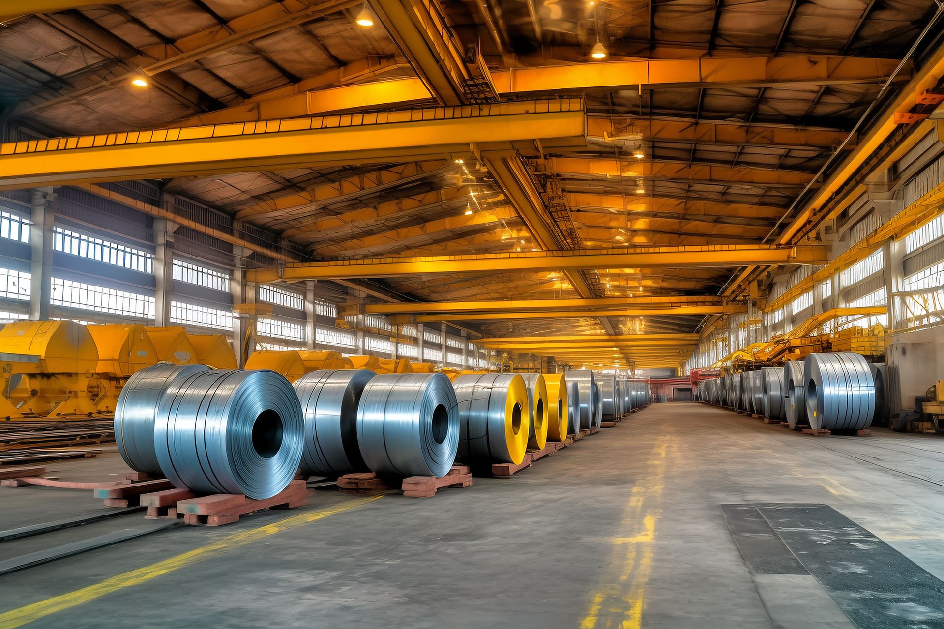 Steel coil warehouse