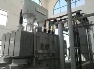 The three-dimensional wound core oil immersion power transformer is connected to the grid for operation